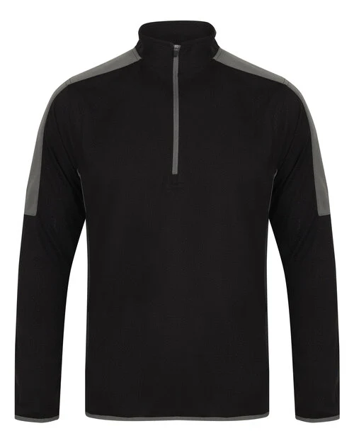 Finden & Hales 1/4 Zip Midlayer Contrast - LV571M - Image 2