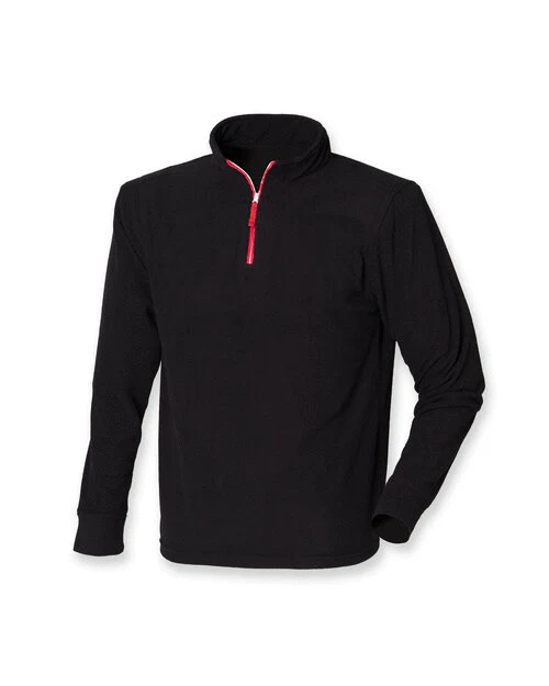 Finden & Hales 1/4 Zip Piped Fleece Top - LV570M - Image 2