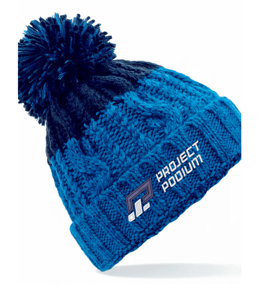 Fergus Barlow Beanie Hat Azure/Black