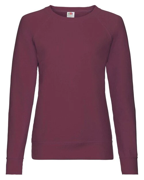 Fruit of the Loom Ladies Lightweight Raglan Sweatshirt - Image 4