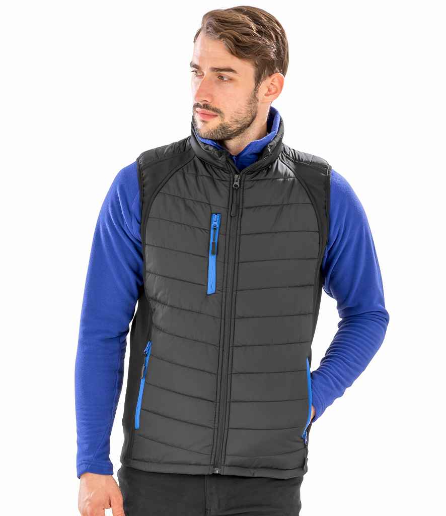 8x Embroidered Result Two-Tone Bodywarmer/Gilet with Company Logo - Image 6