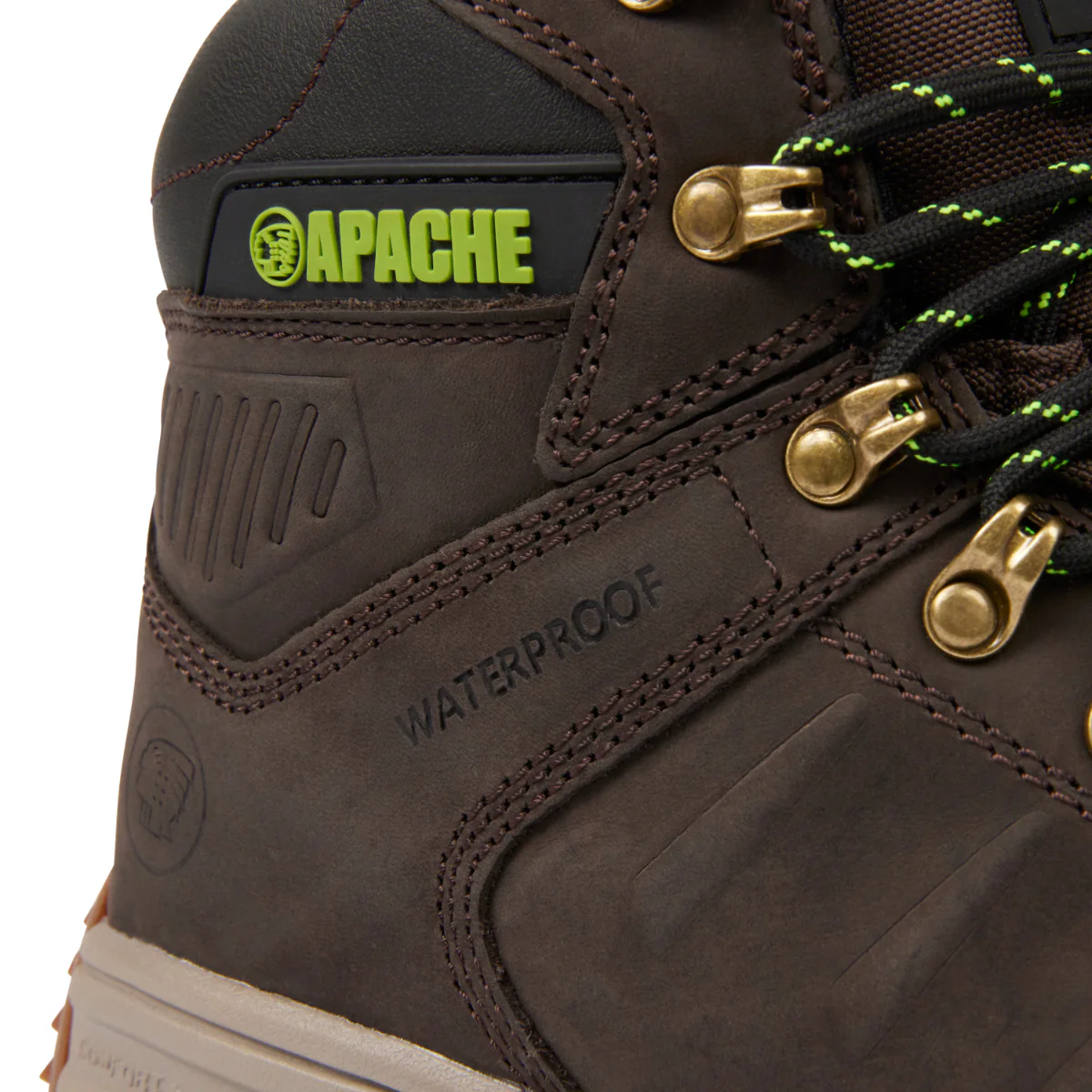 Apache Brown Leather Waterproof Safety Boot - XTS Outsole - Image 4