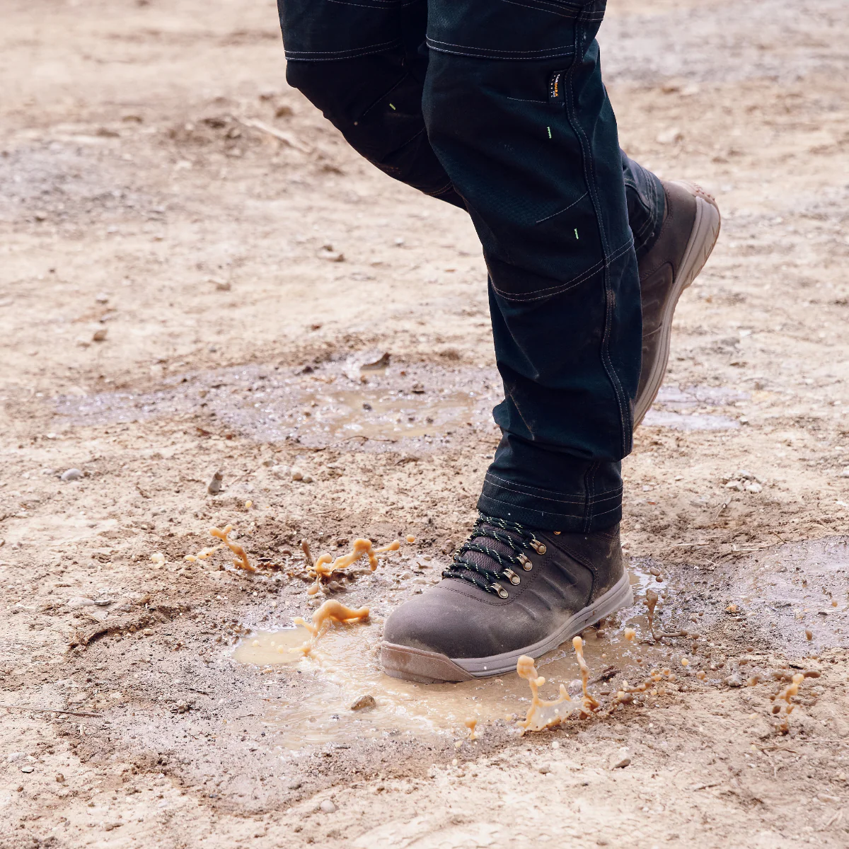 Apache Brown Leather Waterproof Safety Boot - XTS Outsole - Image 5