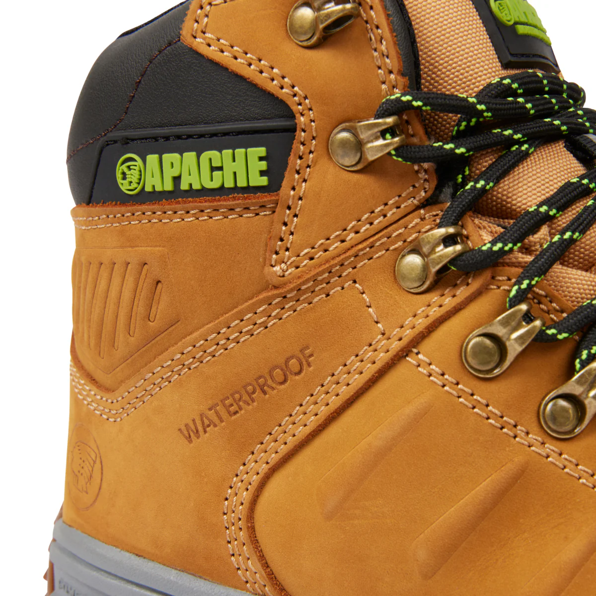 Apache Wheat Leather Waterproof Safety Boot - XTS Outsole - Image 4