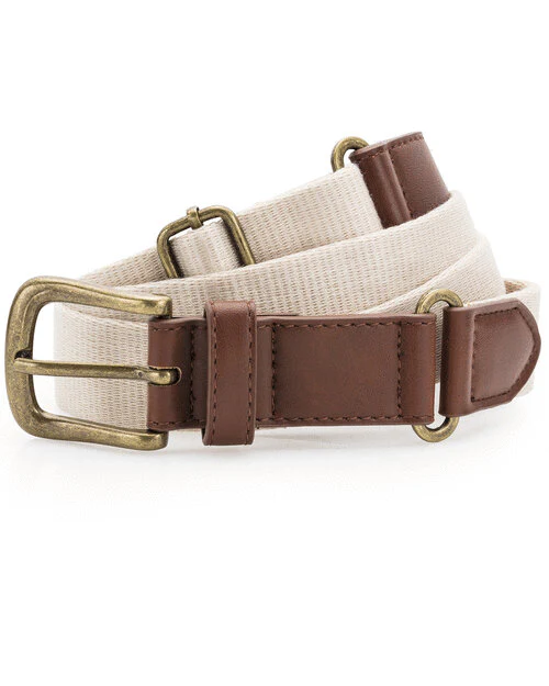 Asquith And Fox Faux Leather And Canvas Belt - Image 7
