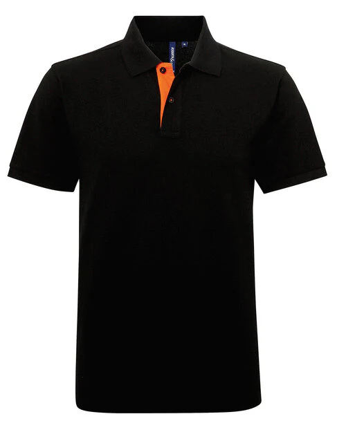 Asquith And Fox Mens Classic Fit Contrast Polo Shirt - Image 7