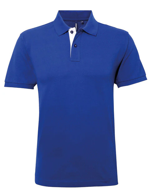 Asquith And Fox Mens Classic Fit Contrast Polo Shirt - Image 8