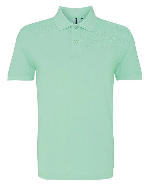 Asquith And Fox Mens Classic Fit Cotton Polo (Cont) - Image 14
