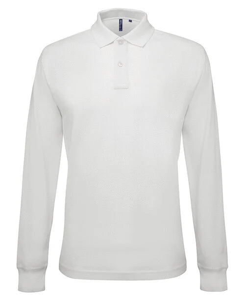 Asquith And Fox Mens Classic Fit Long Sleeve Polo - Image 4