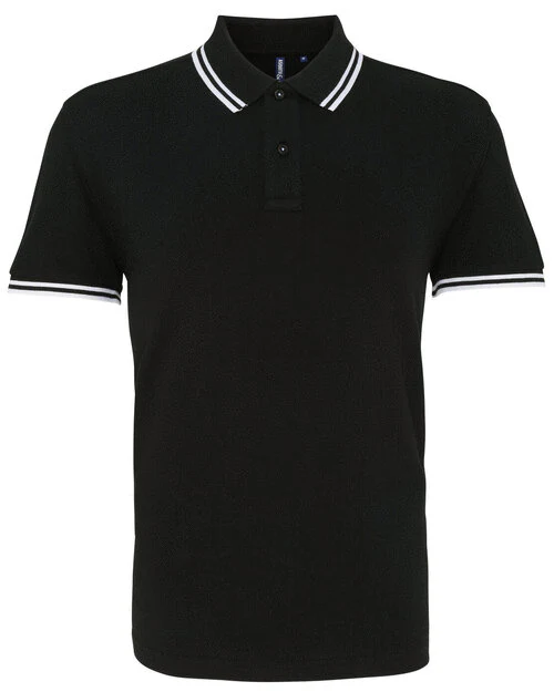 Asquith And Fox Mens Classic Fit Tipped Polo