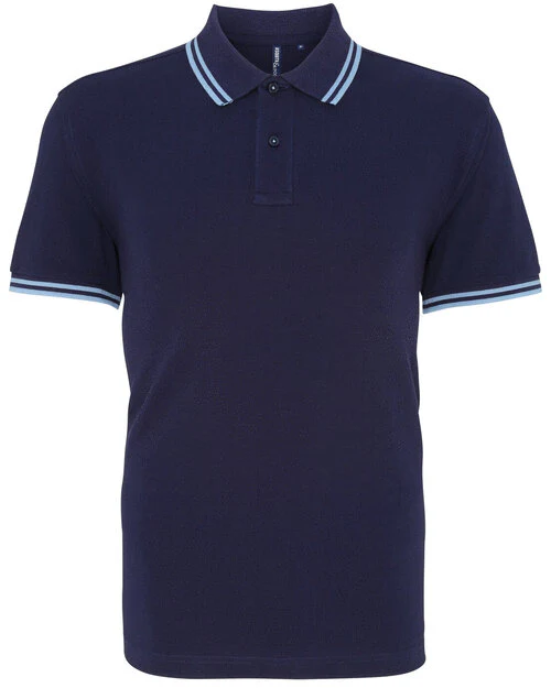 Asquith And Fox Mens Classic Fit Tipped Polo - Image 12