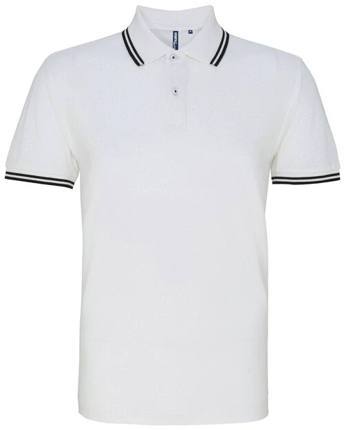 Asquith And Fox Mens Classic Fit Tipped Polo - Image 16
