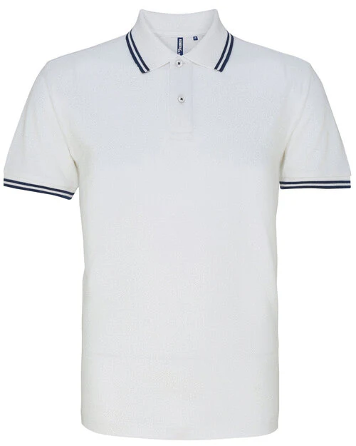 Asquith And Fox Mens Classic Fit Tipped Polo - Image 17