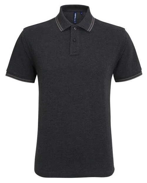 Asquith And Fox Mens Classic Fit Tipped Polo - Image 3