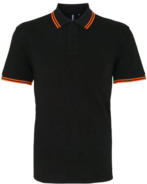 Asquith And Fox Mens Classic Fit Tipped Polo - Image 4