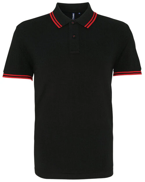 Asquith And Fox Mens Classic Fit Tipped Polo - Image 5