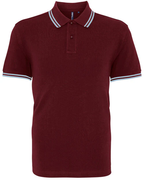 Asquith And Fox Mens Classic Fit Tipped Polo - Image 9