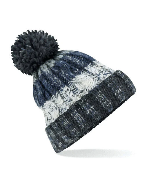 Beechfield Corkscrew Pom Pom Beanie - Image 2