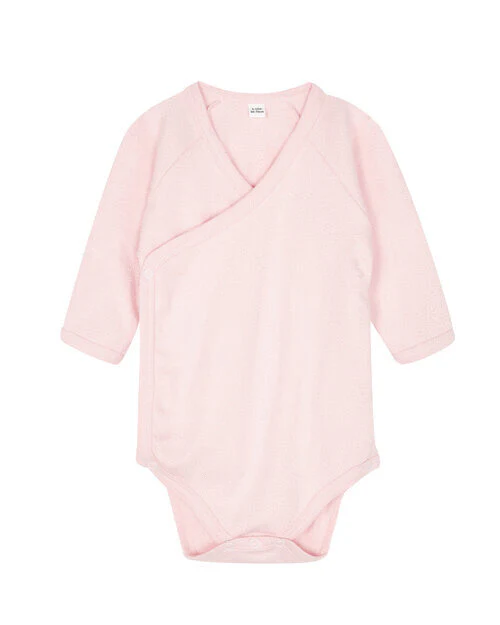 Babybugz Baby Long Sleeve Kimono Bodysuit - BZ60B - Image 2