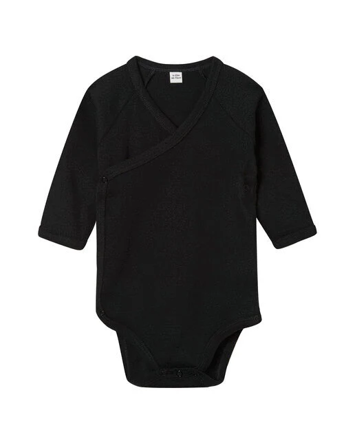 Babybugz Baby Long Sleeve Kimono Bodysuit - BZ60B - Image 3