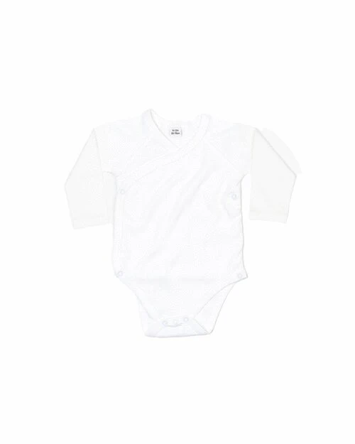 Babybugz Baby Long Sleeve Kimono Bodysuit - BZ60B - Image 4