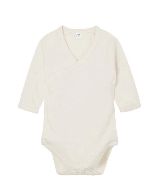 Babybugz Baby Long Sleeve Kimono Bodysuit - BZ60B - Image 6