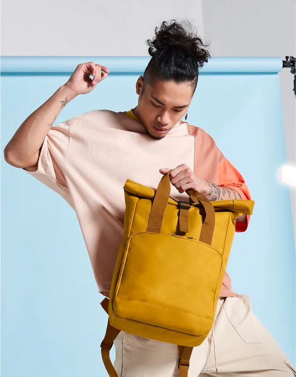 Bagbase Twin Handle Roll-Top Backpack - Image 2
