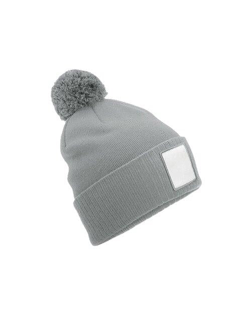 Beechfield Applique Patch Pom Beanie - Image 2
