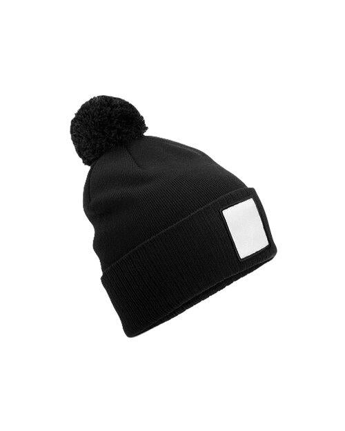 Beechfield Applique Patch Pom Beanie - Image 3