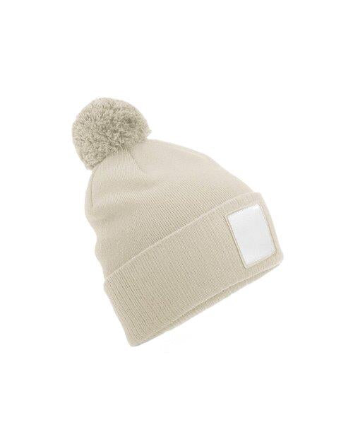 Beechfield Applique Patch Pom Beanie - Image 4
