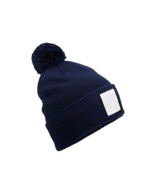 Beechfield Applique Patch Pom Beanie - Image 6