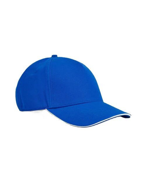 Beechfield Earthaware Classic Organic 5 Panel Cap - Sandwich Peak - Image 4