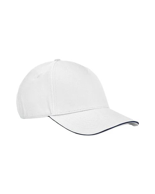 Beechfield Earthaware Classic Organic 5 Panel Cap - Sandwich Peak - Image 8
