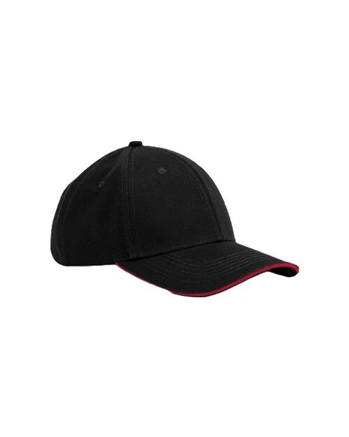 Beechfield Earthaware Classic Organic Cotton 6 Panel Cap - Sandwich Peak - Image 2