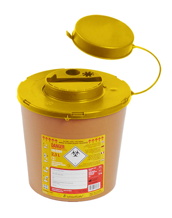 Click Medical Woodsafe Sharps Bin - Image 2