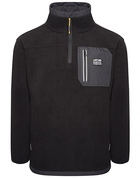 JCB-Workwear Ear Jcb Workwear Trade Heavyweight 1/4 Zip Tech Fleece
