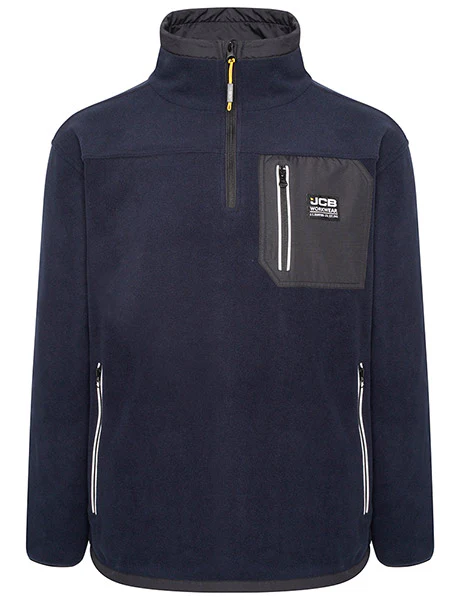 JCB-Workwear Ear Jcb Workwear Trade Heavyweight 1/4 Zip Tech Fleece - Image 2