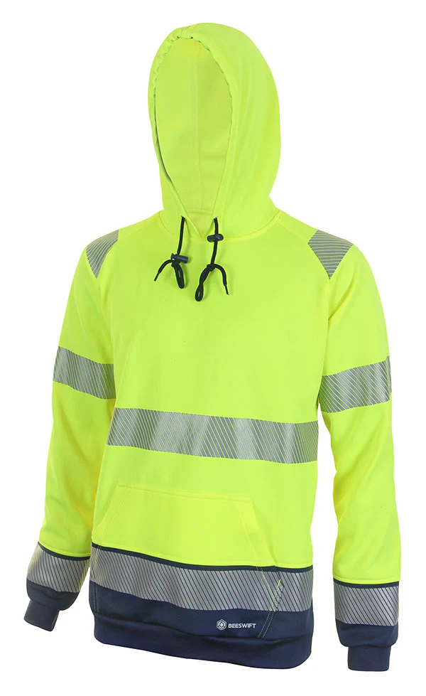 Deltic Beeswift Hi-Vis Two-Tone Hoodie - Image 2