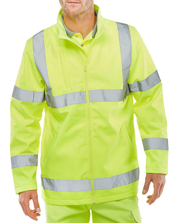 Beeswift Hi-Vis Soft Shell Lightweight Jacket - Image 2