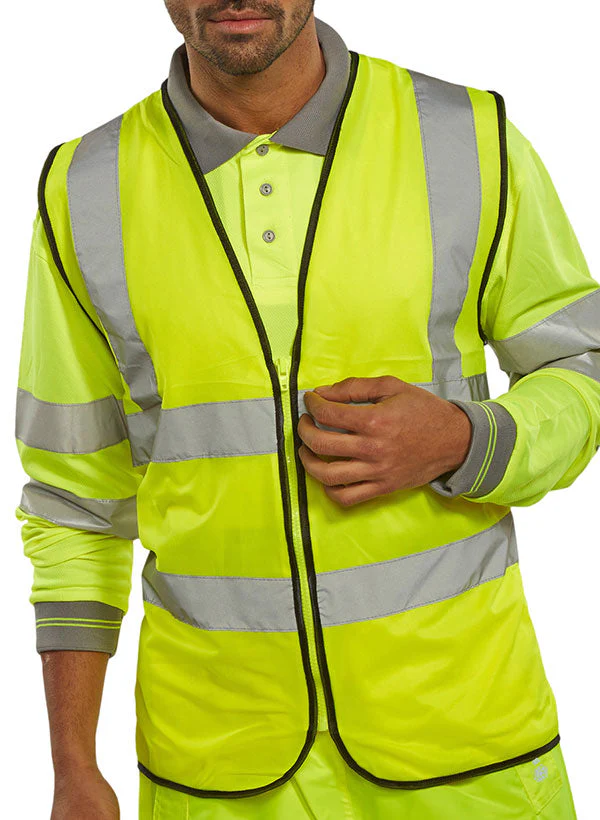 Beeswift Hi Viz Waistcoat Zip Fastened - [CLEARANCE]