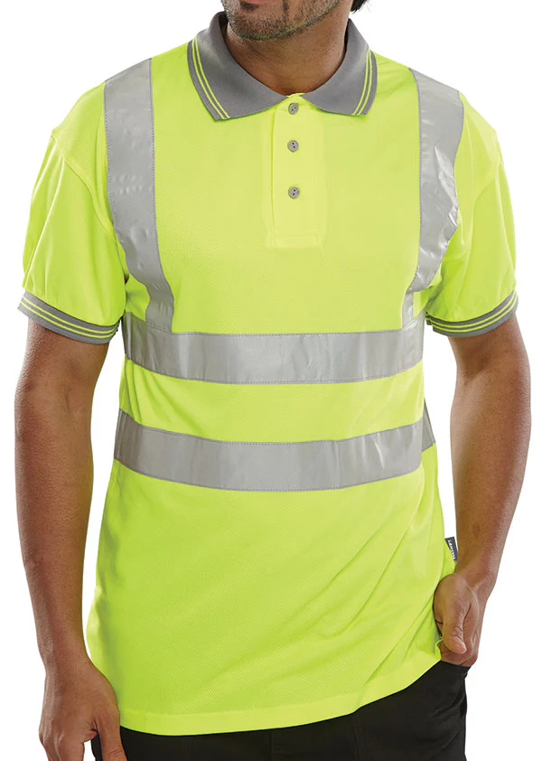 Beeswift Short Sleeve Hi-Vis Polo Shirt - Image 3