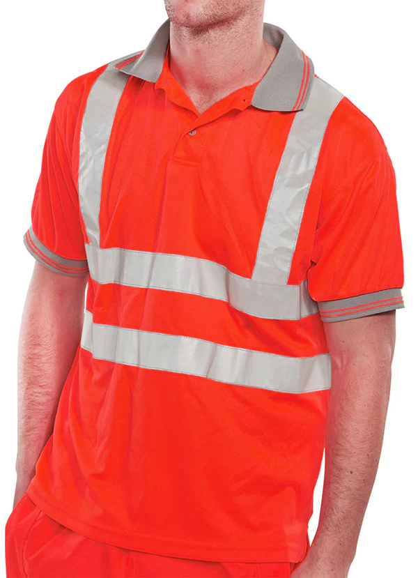 Beeswift Short Sleeve Hi-Vis Polo Shirt - Image 4
