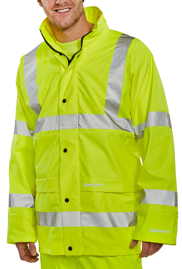 Beeswift Hi-Vis Breathable Pu Jacket - Image 2