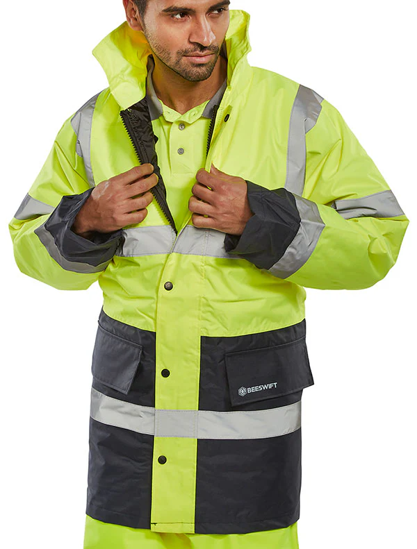 Beeswift Hi-Vis Two-Tone Traffic Jacket - Image 2