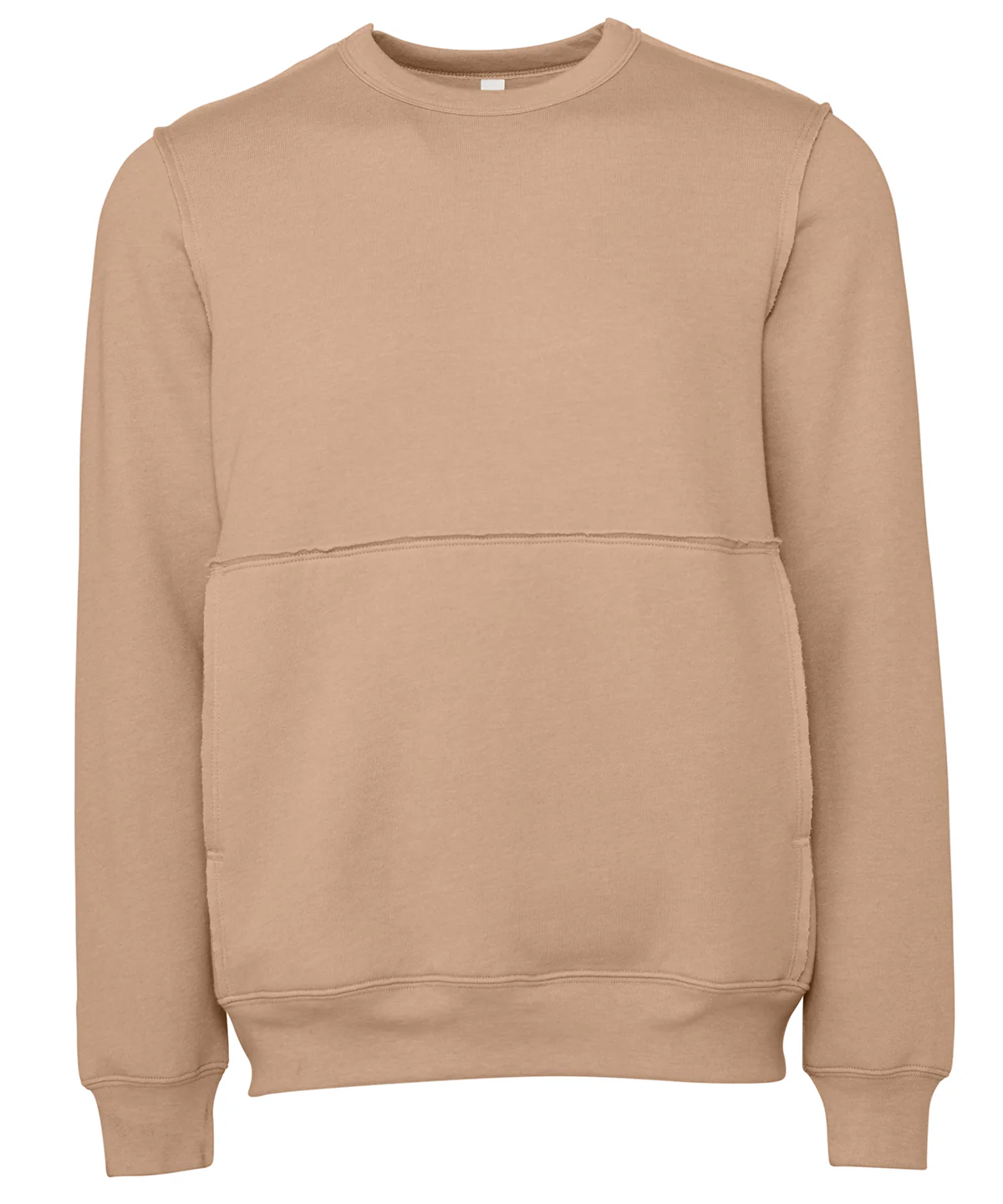 Bella Canvas Unisex Raw-Seam Crew Pullover Sweatshirt - Image 3