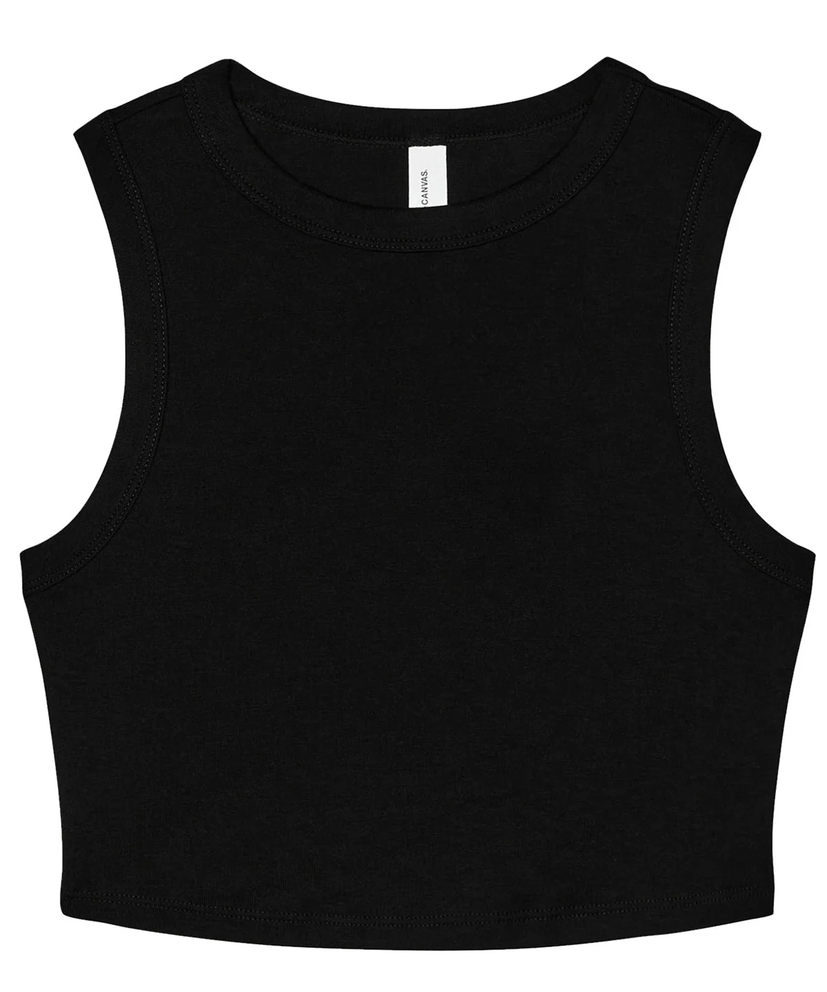 Bella Canvas Women's Micro Rib Muscle Crop Tank - Image 2