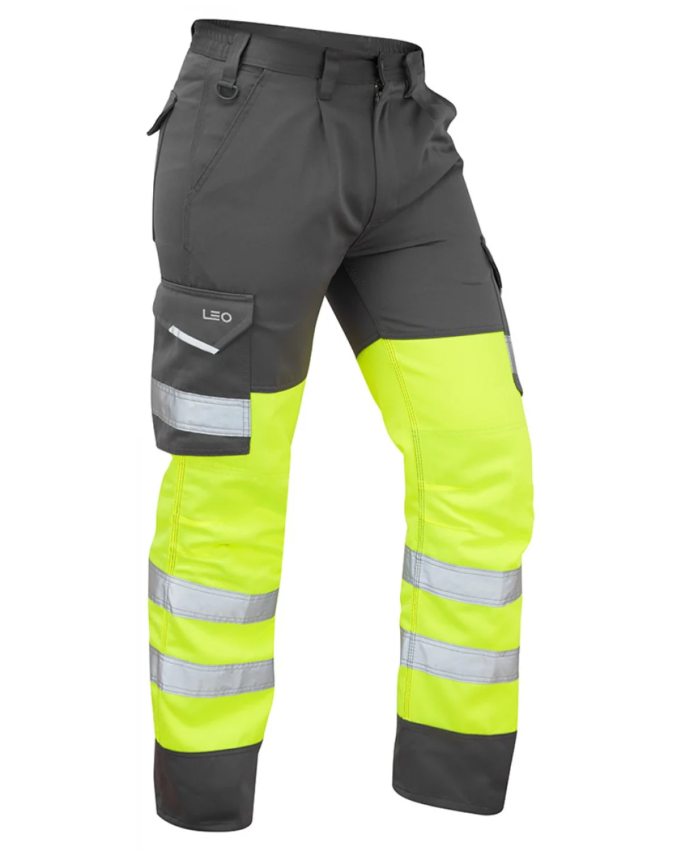 Leo Workwear Bideford Poly/Cotton Cargo Trousers - Ct01 (Cont) - Image 3