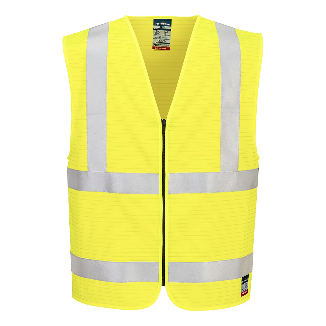 Portwest Bizflame Hi-Vis FR Zip Vest - Image 3