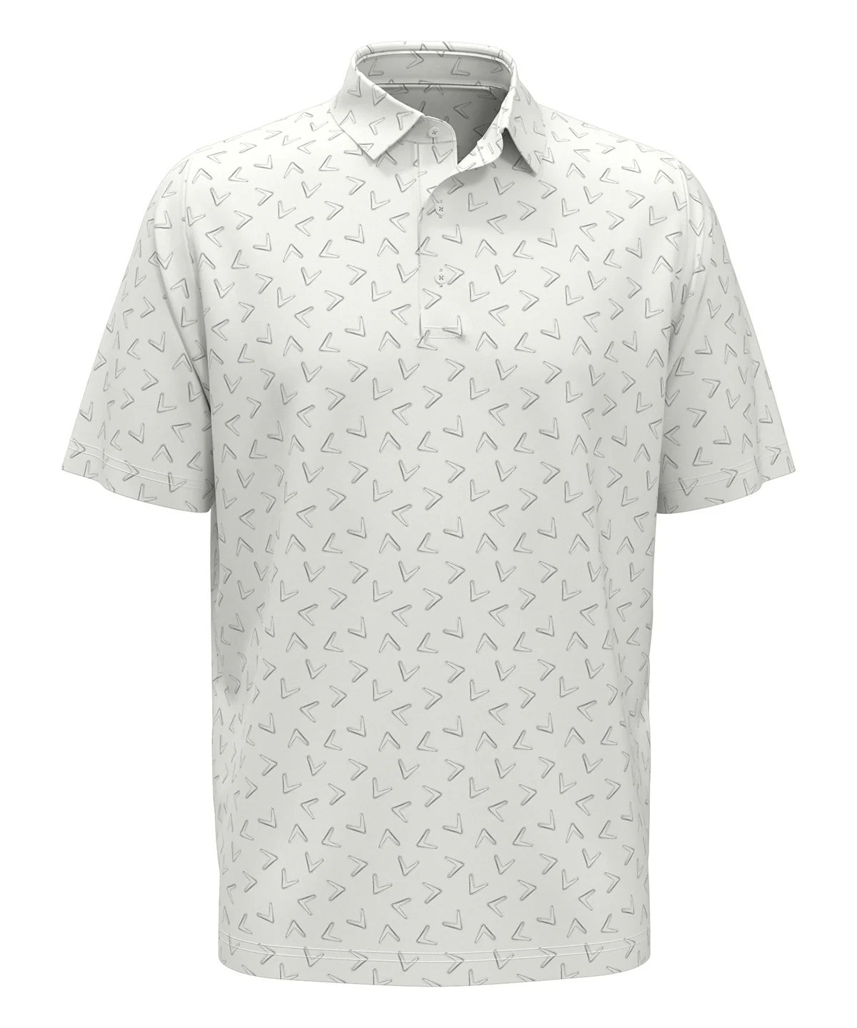 Callaway All-Over Large Chev Printed Polo