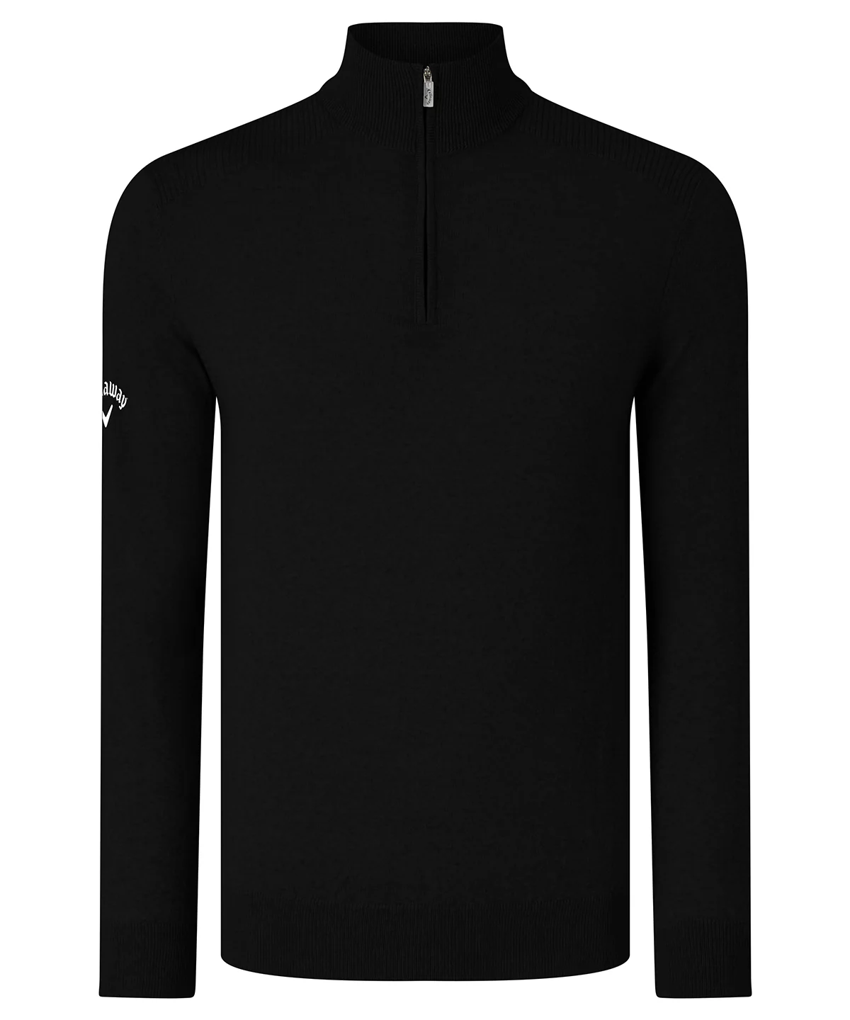 Callaway Ribbed Zip Merino Sweater